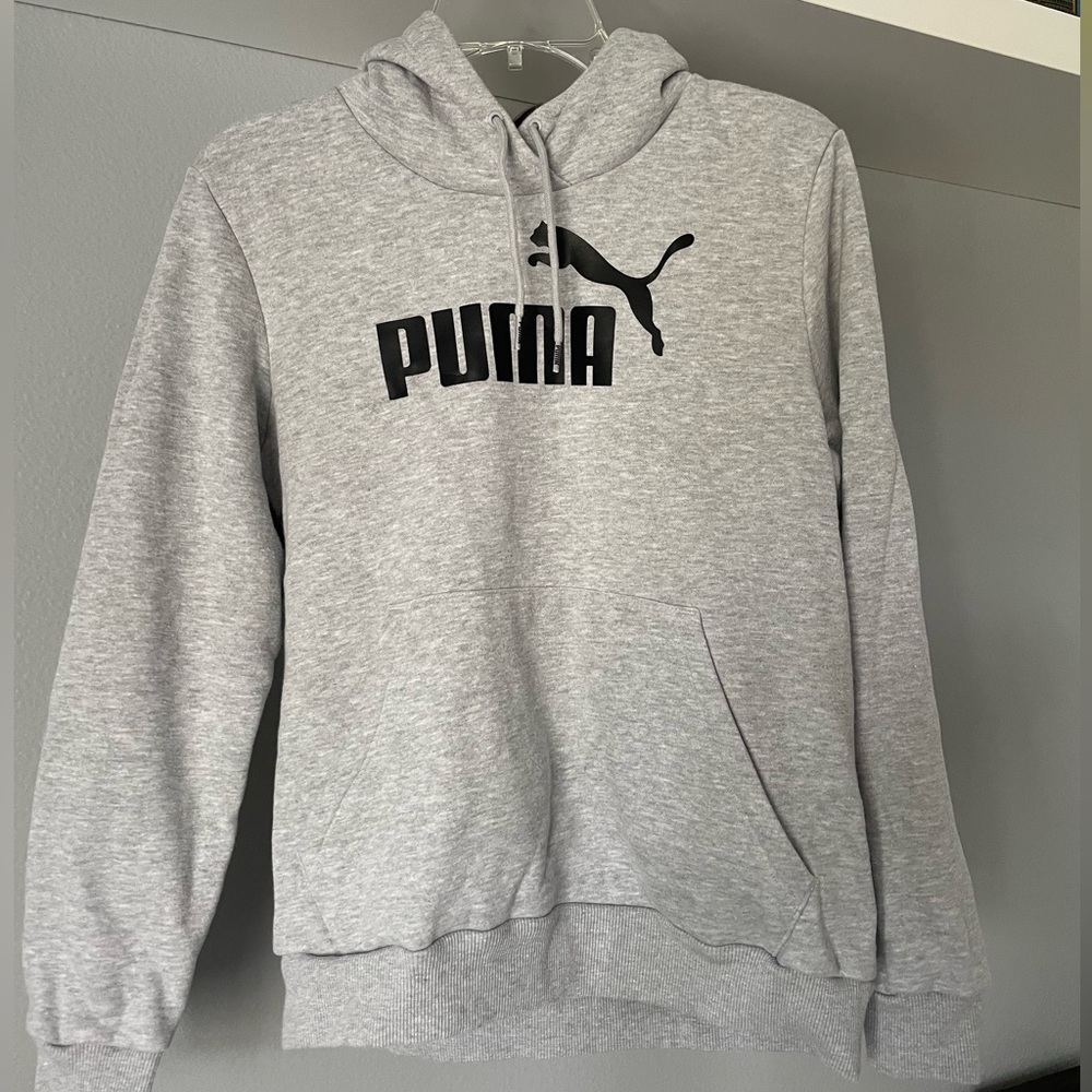 Gray puma hoodie